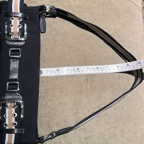 Browns Couture Canvas w/leather trim black handbag - Picture 12 of 16